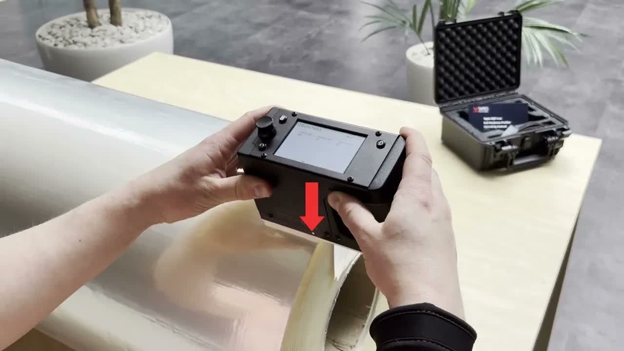 Opening frame of the video “Measuring roll hardness profiles with Tapio RQP Live”